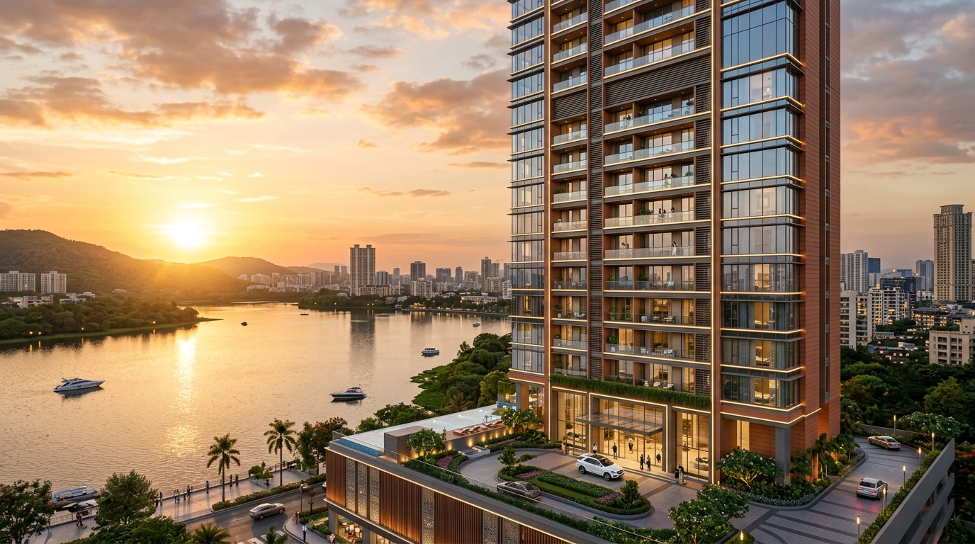 High-Rise Architectural Elevation in Powai