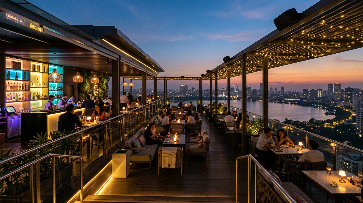 Rooftop Skydeck Architecture in Powai Mumbai